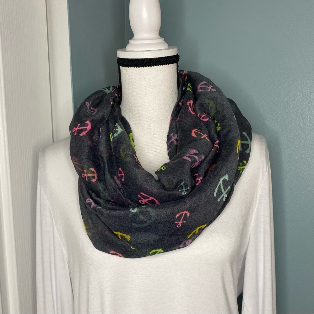 Anchor Infinity Scarf